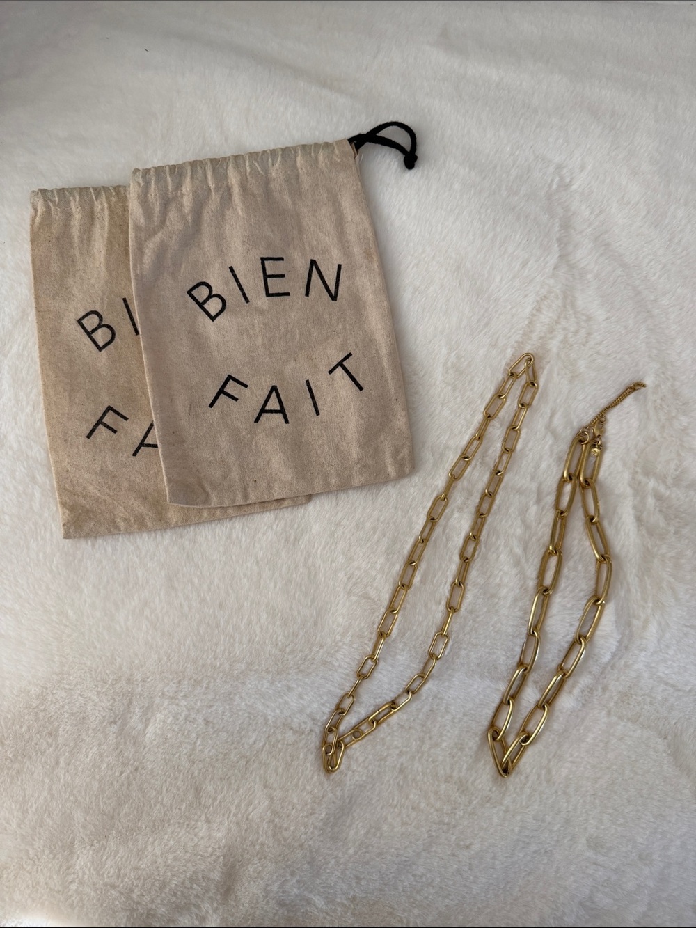 Madewell Gold Link Chain Necklaces